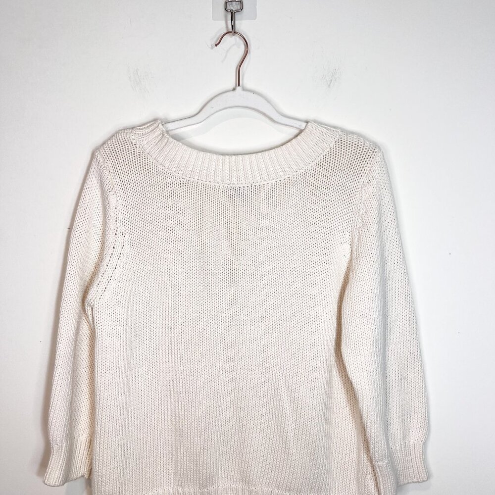 Talbots Sweater XL Chunky Cable Knit Round Neck Womens Pullover Size Extra Large - Picture 7 of 11